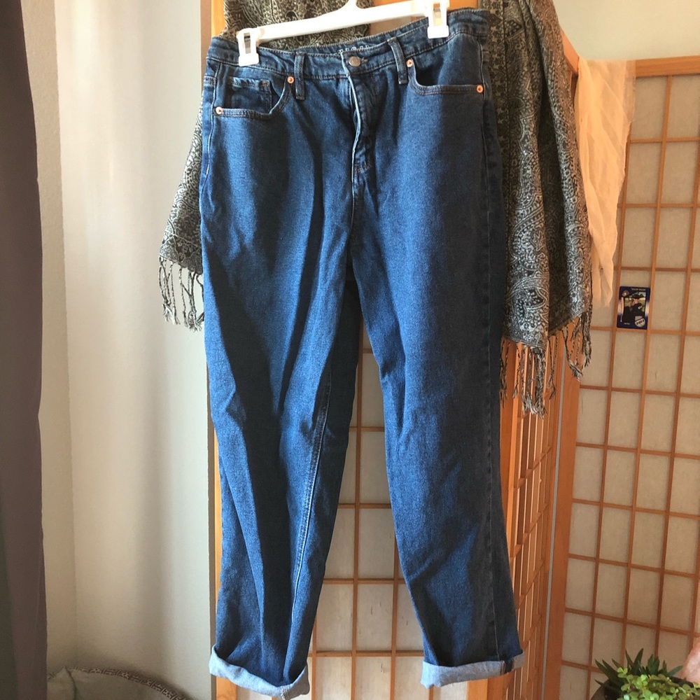 Blue mom jeans